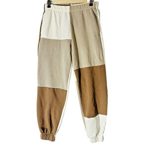 Hollister Sm ultra high rise color block Y2K fleece sweatpant Gorpcore Blokecore